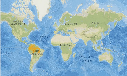 Amazon Pink Dolphin Distribution Map